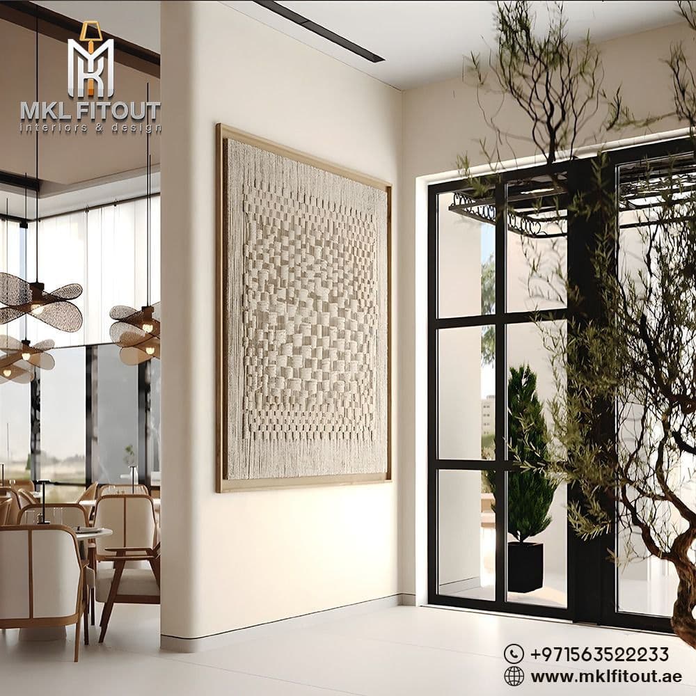 Stylish living room with modern furniture