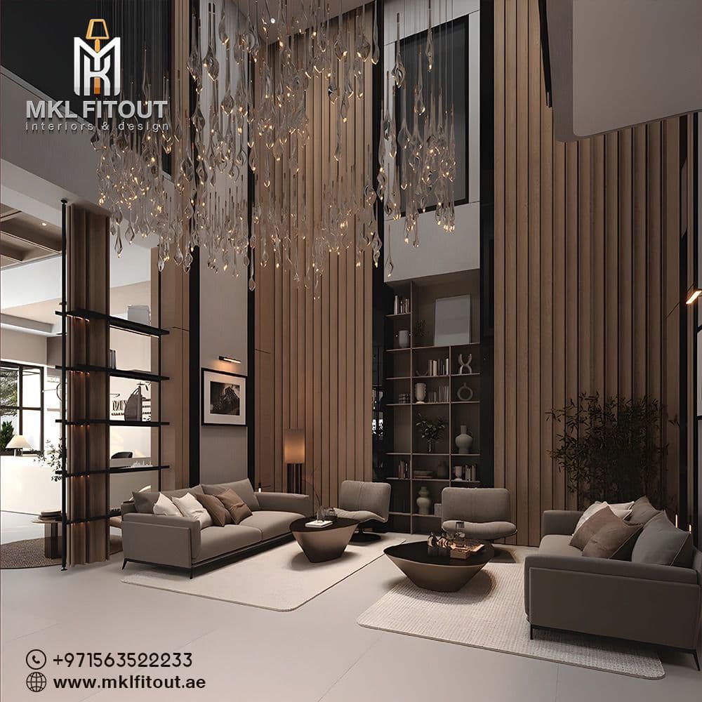 Contemporary living room interior